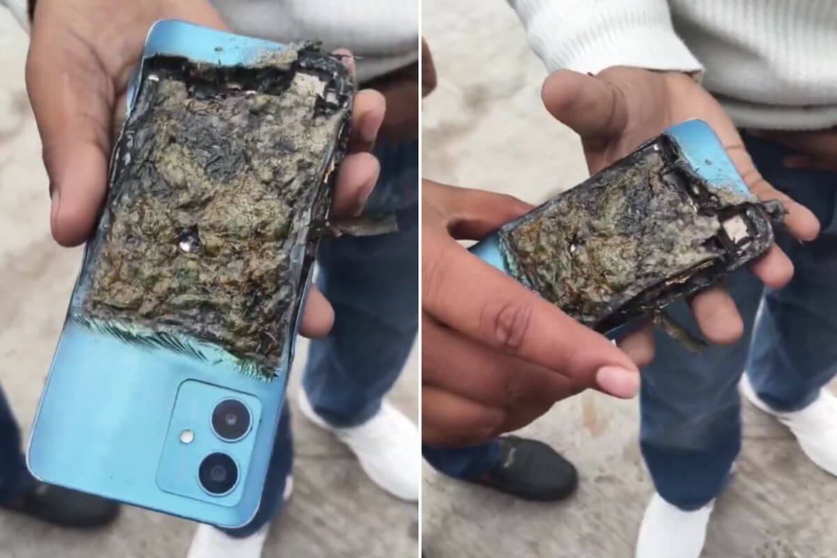 Motorola फोन जेब में फटने का चौंकाने वाला वीडियो वायरल, जींस में छेद और फोन पूरी तरह जला