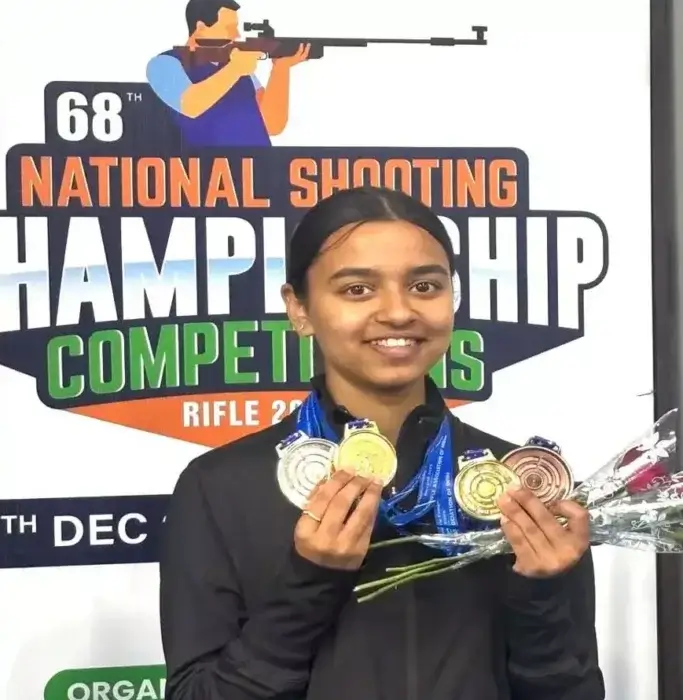 छत्तीसगढ़ की बेटी प्रांजु श्री सोमानी ने रचा इतिहास: नेशनल शूटिंग चैंपियनशिप में एक साथ चार पदक जीते!